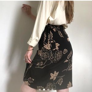 Vintage Talbots Silk Skirt